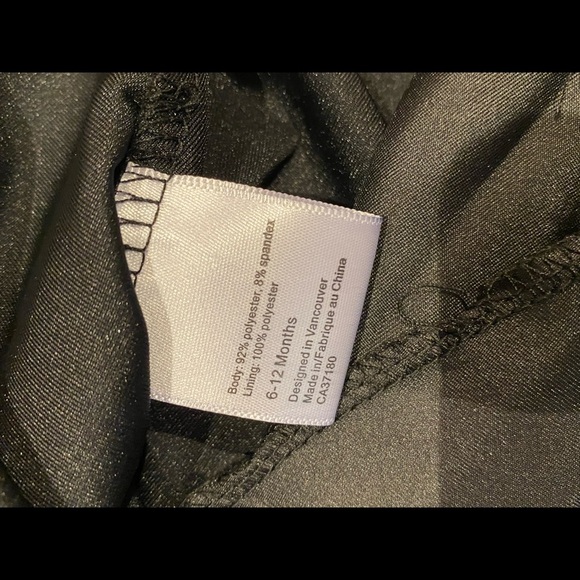 Beba Bean black velvet dress NWT 6-12M - Picture 3 of 3